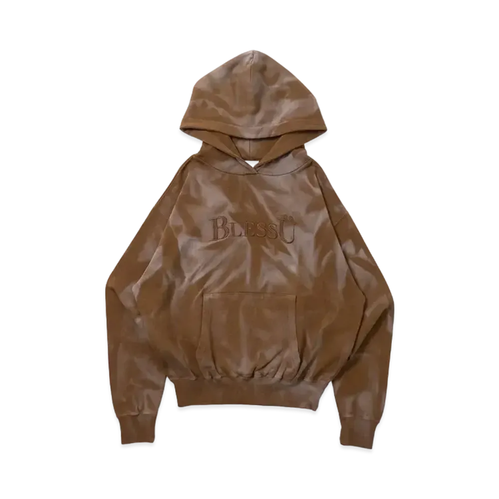 BLESS U Bless U Powder Breach Light Hoodie "Brown"