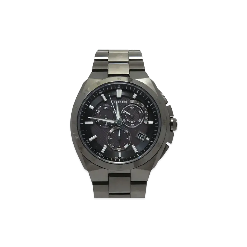 CITIZEN Atessa Eco Drive Chronograph Radio Solar "Black" AT3014-54E