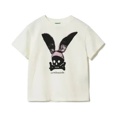 UNDERCOVER 24SS Cotton T-Shirt Kids "Off White"