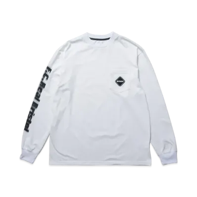 F.C.Real Bristol Blurred Logo L/S Team Pocket Tee "White"