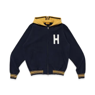 HUMAN MADE Zip-Up Hoodie "Navy"