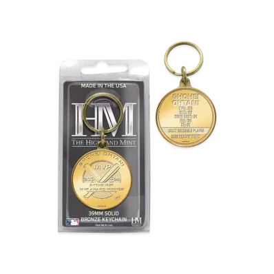 MLB The Highland Mint Dodgers Shohei Ohtani 2024 NL MVP Award Commemoration Coin Keychain