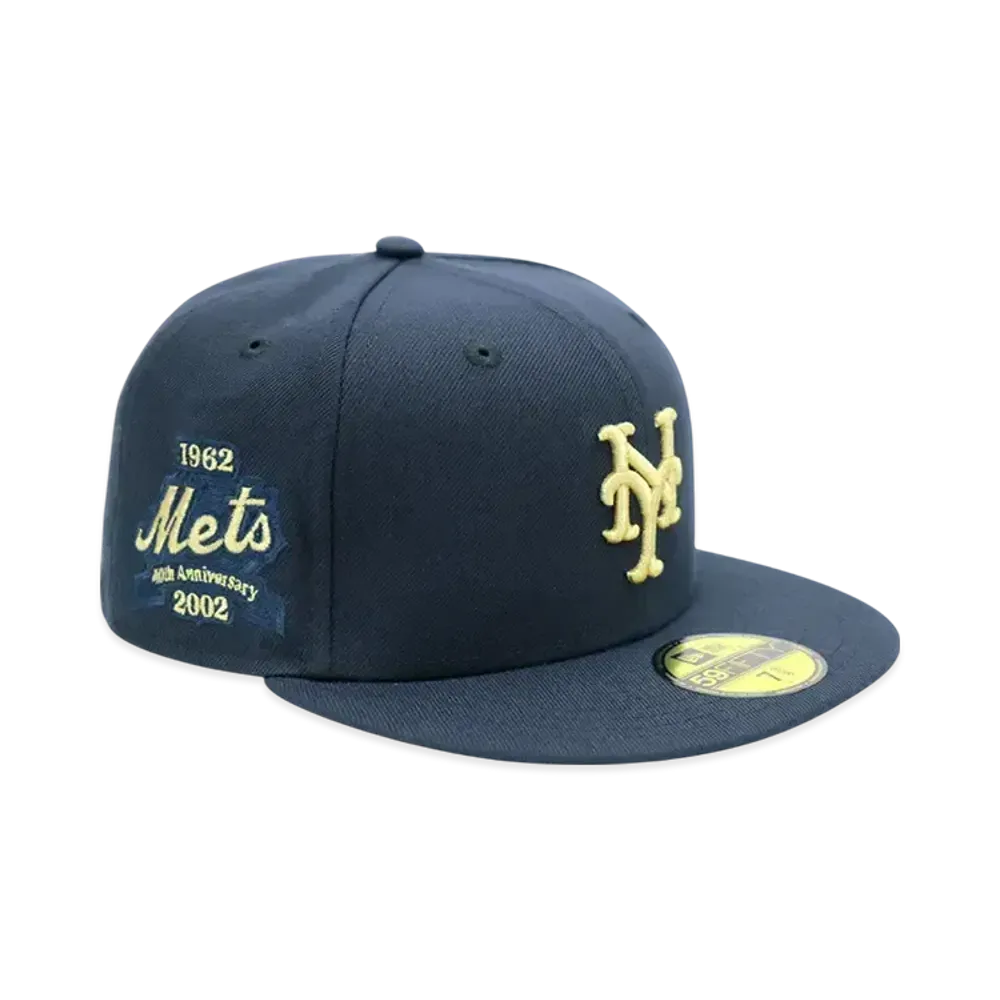 NEW ERA x THE CAP 'Champagne Bell' 59Fifty New York Mets "Navy"