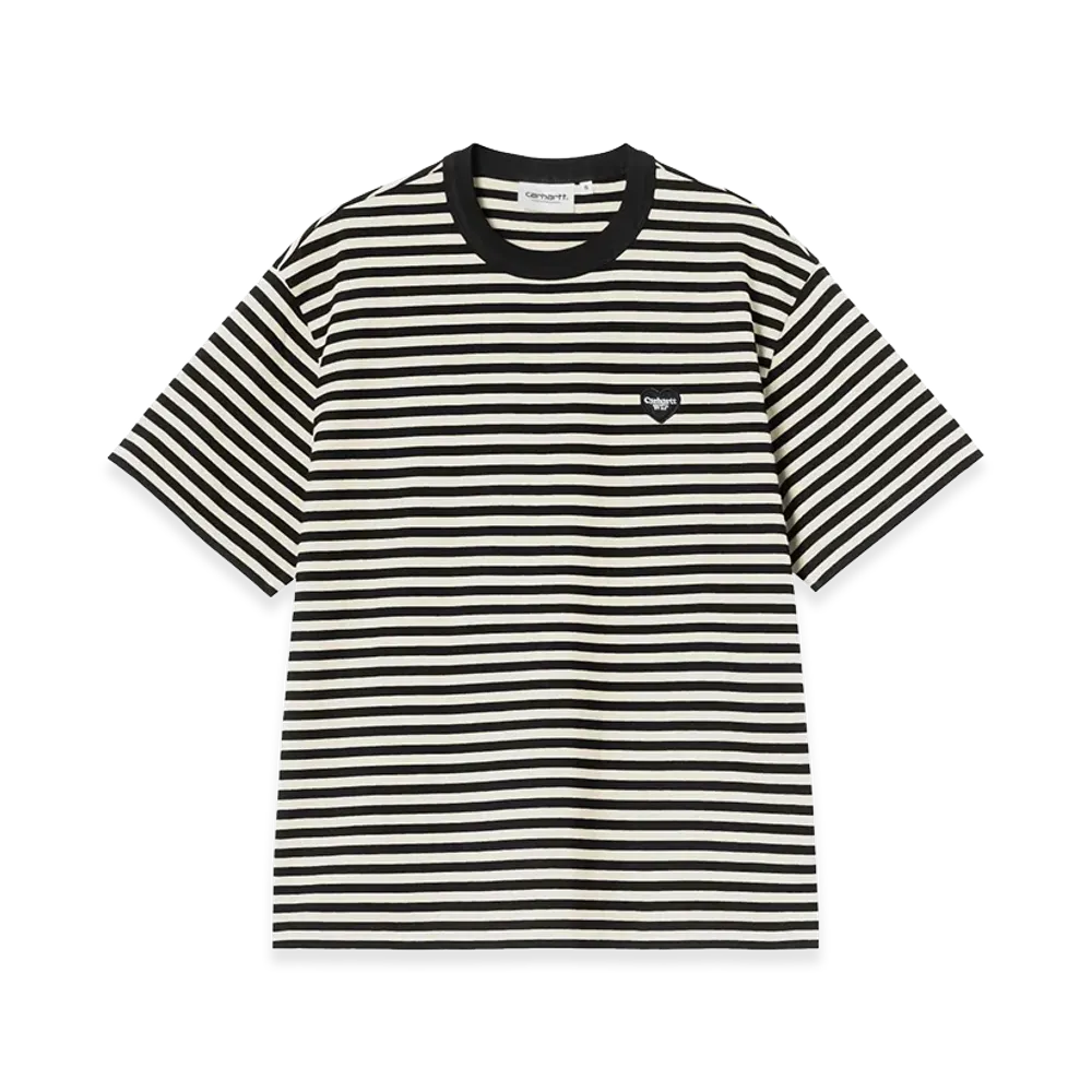 Carhartt WIP Women's S/S Essy T-Shirt "Essy Stripe Black/Wax"