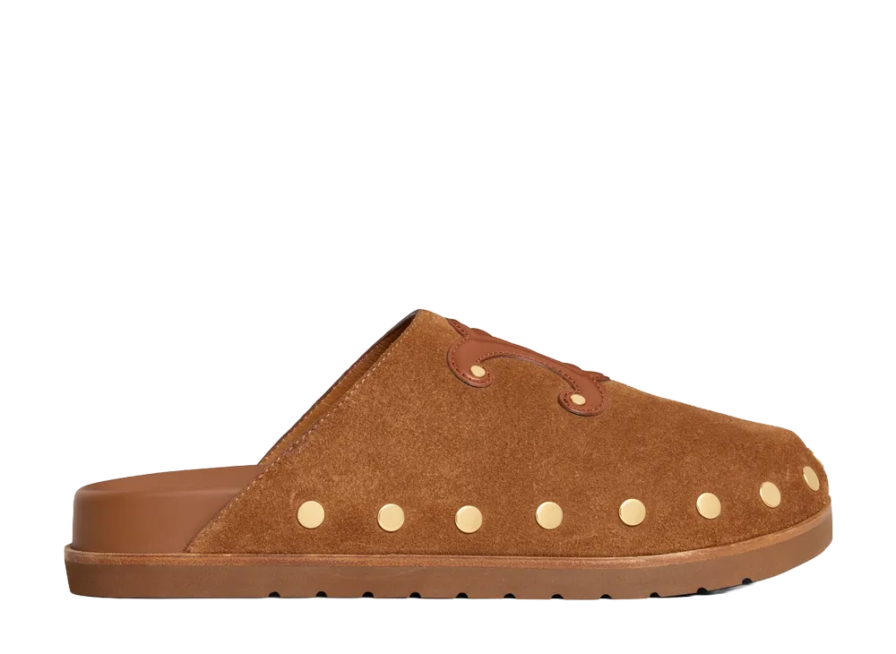 CELINE Women's Leather Sandals "Brown"