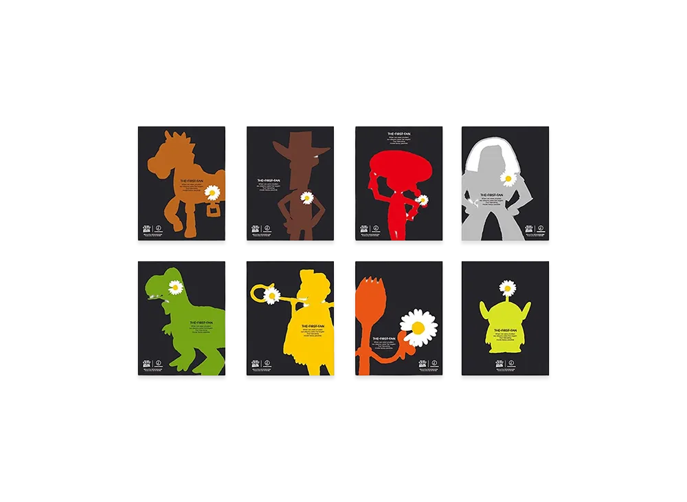 PEACEMINUSONE x Toy Story THE FIRST FAN Postcard Set Of 8 02 "Black" / G-DRAGON