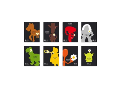 PEACEMINUSONE x Toy Story THE FIRST FAN Postcard Set Of 8 02 "Black" / G-DRAGON