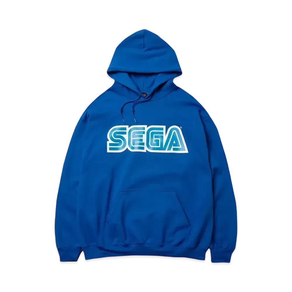 Geeks Rule x SEGA Logo Silkscreen Printing Sweat Hoodie "Blue"