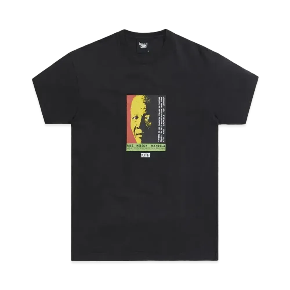 Kith x Mandela Day 2021 Free Mandela Vintage Tee "Black"