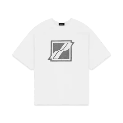 WE11DONE Stripe Big Logo T-shirt "White"