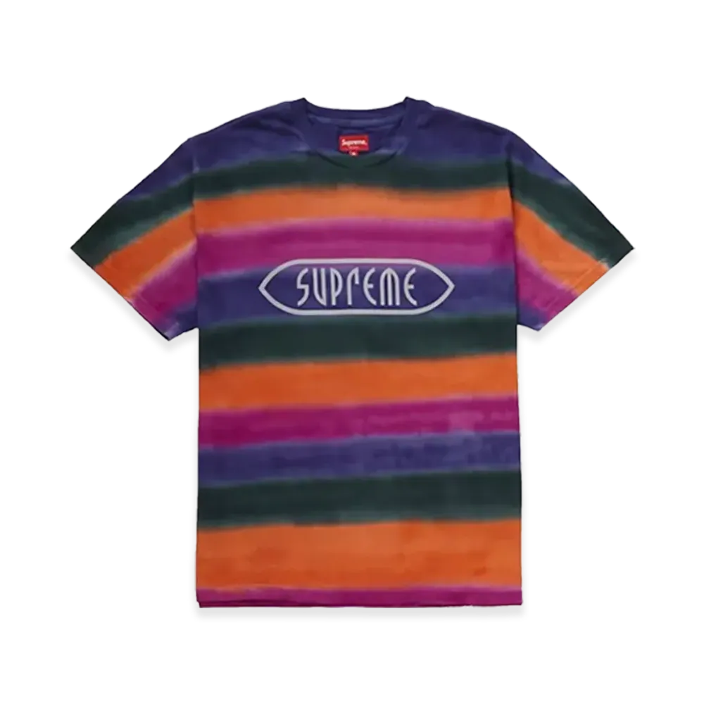 Supreme Rainbow Stripe Tee (19SS) "Orange"