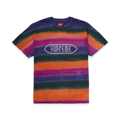 Supreme Rainbow Stripe Tee (19SS) "Orange"