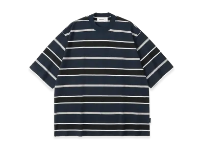 everyone Multi Border Short Sleeve Tee Shirt "Navy/Black"