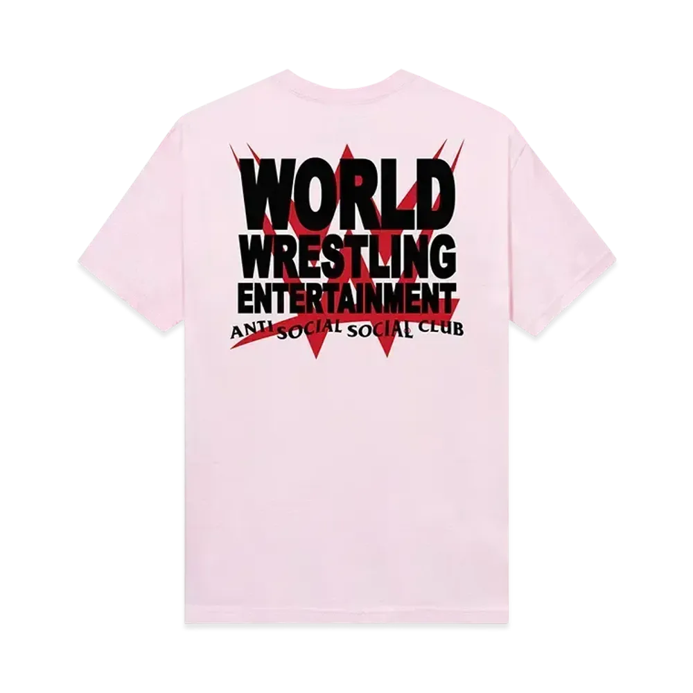 ANTI SOCIAL SOCIAL CLUB x WWE Championship Belt Tee "Pale Pink"