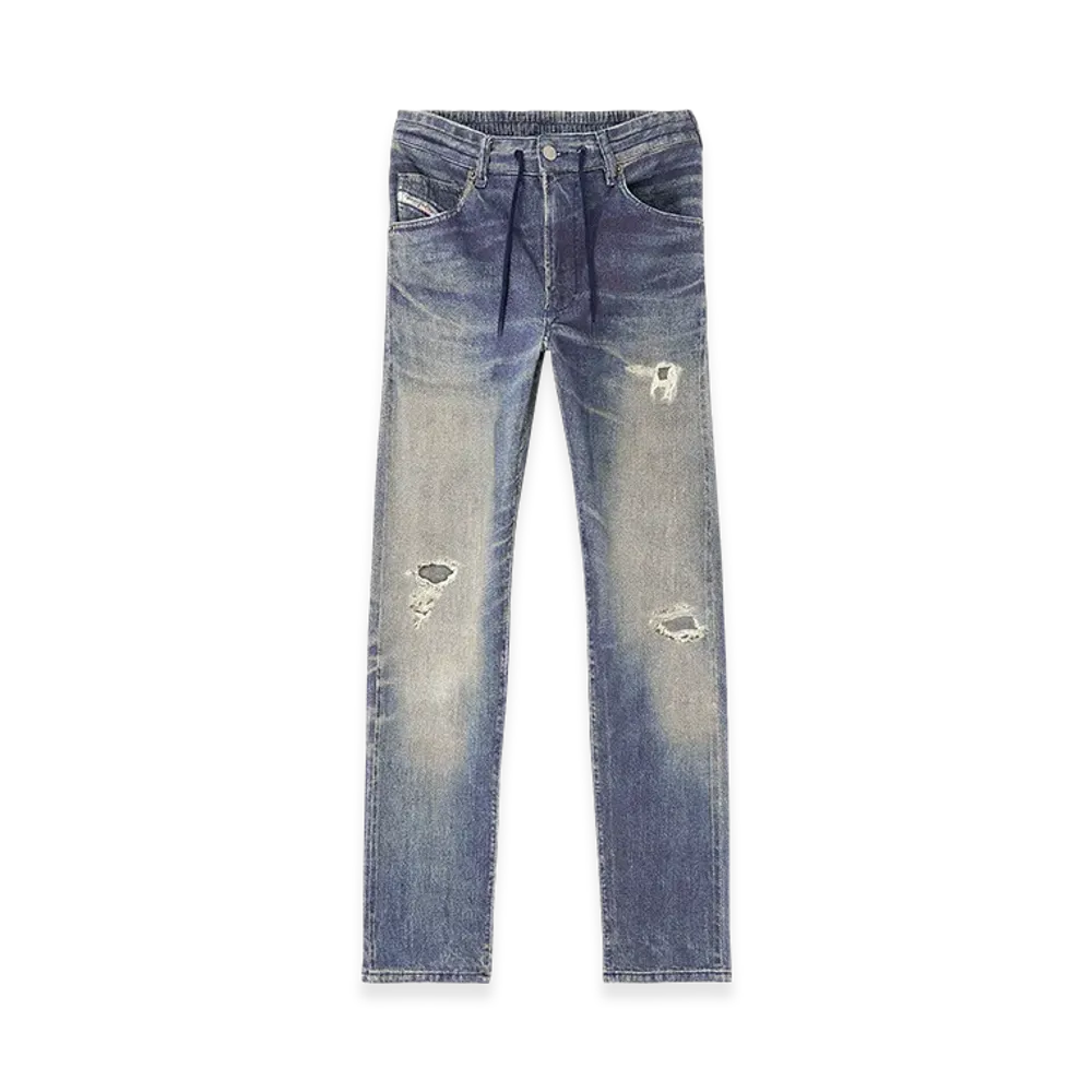 Diesel Regular 2032 D-Krooley Joggjeans 068ut Denim Pants JoggJeans "Medium Blue"