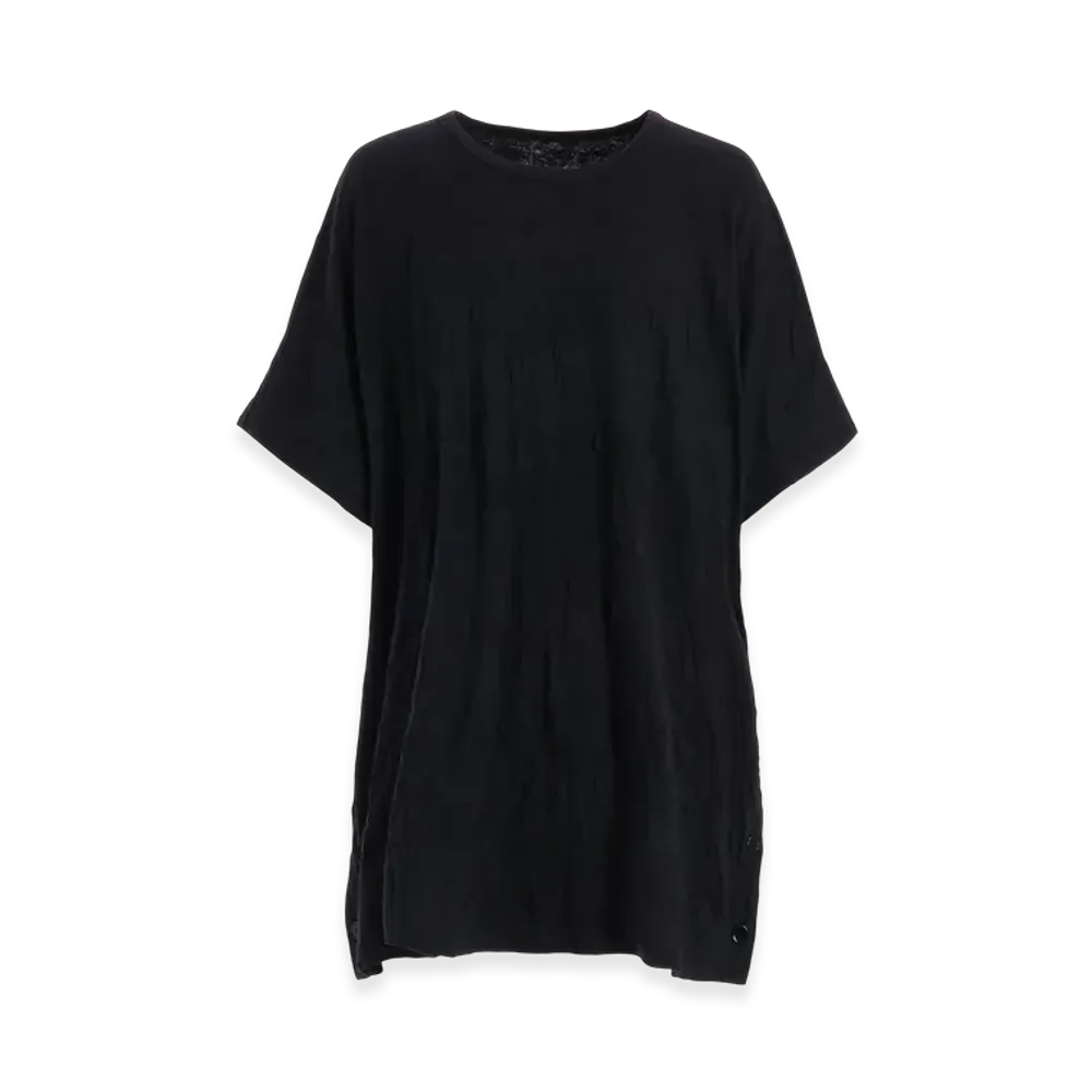 Ground Y Catch Washer Big T With Side Buttons T-Shirt "Black"