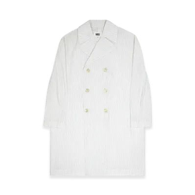 MM6 Maison Margiela Women's Double Breasted Trench Coat "White"