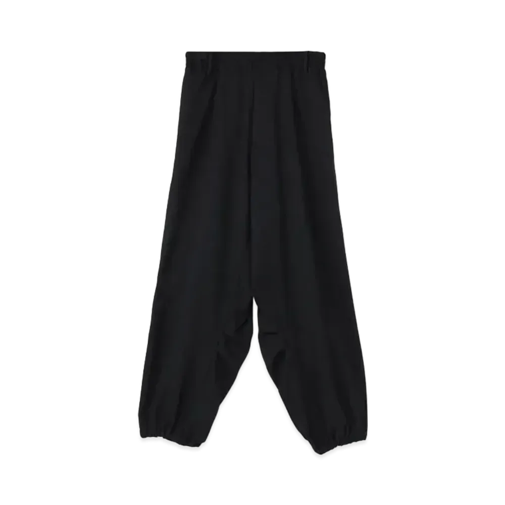 Yohji Yamamoto Y's WOOLY KERSEY STRETCH BIG PANTS "Black"