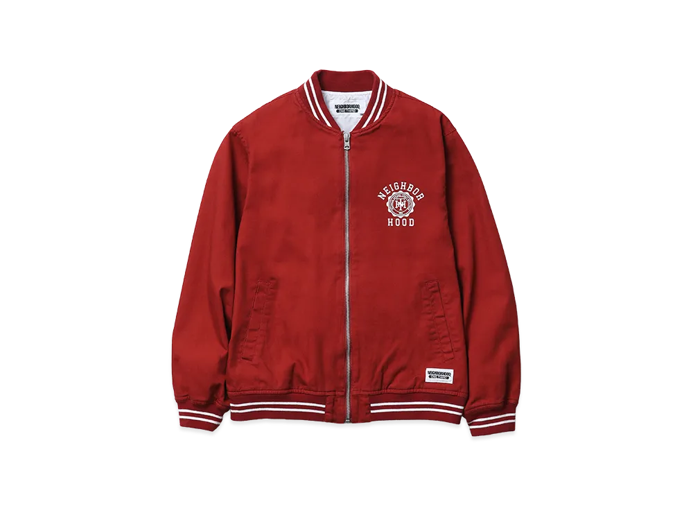 NEIGHBORHOOD Kids OT . Cotton Zip Award Jacket "Burgundy"