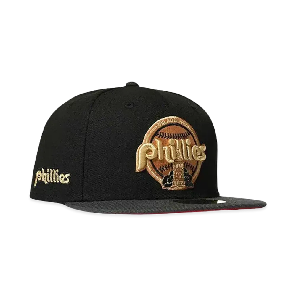 HOME GAME PHILADELPHIA PHILLIES 59FIFTY "BLACK/DK GRAPHITE"