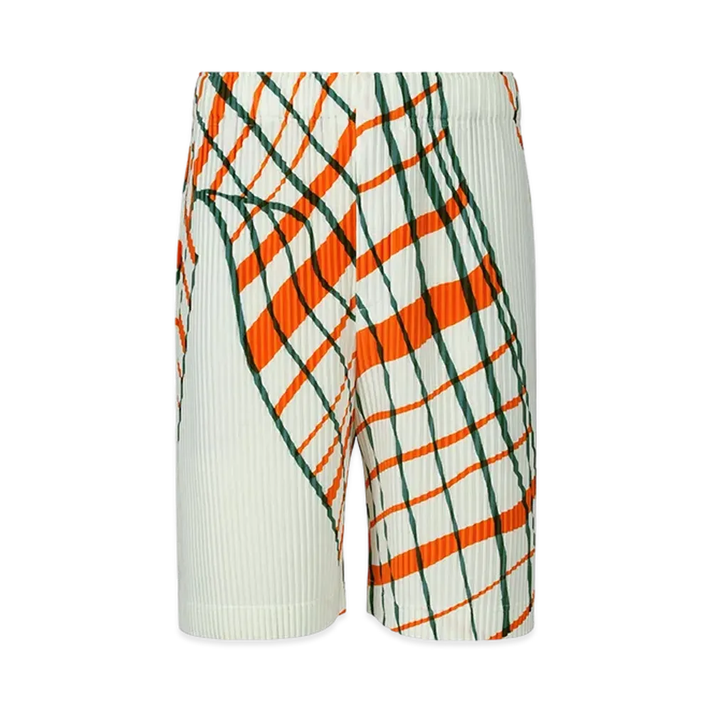 HOMME PLISSE ISSEY MIYAKE Windswept Plaid "White"