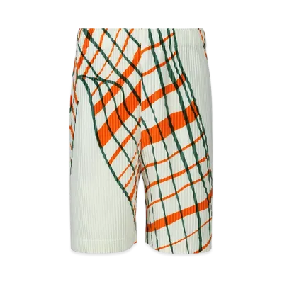 HOMME PLISSE ISSEY MIYAKE Windswept Plaid "White"
