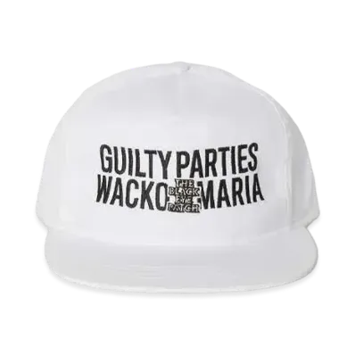Black Eye Patch WACKO MARIA Snapback Cap "White"