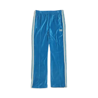 Needles NARROW TRACK PANT - C/PE VELOUR "Blue"