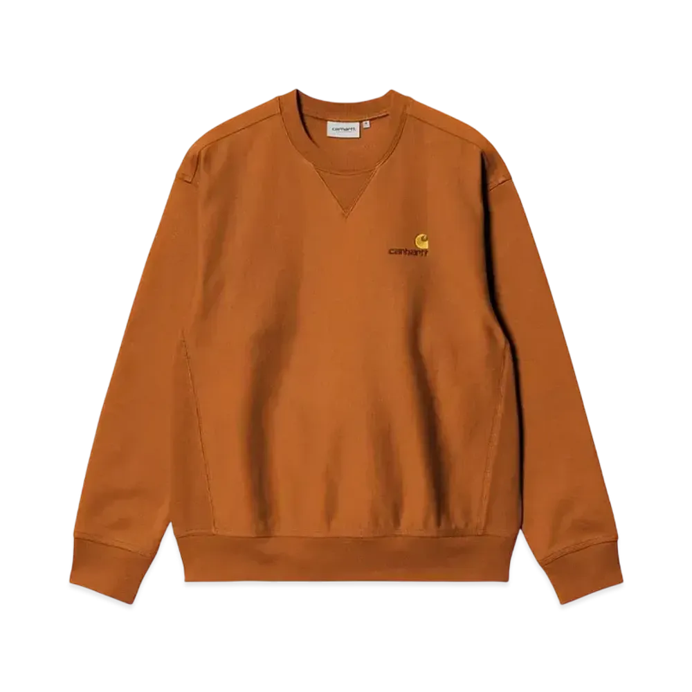 Carhartt WIP American Script Sweat "Sienna"
