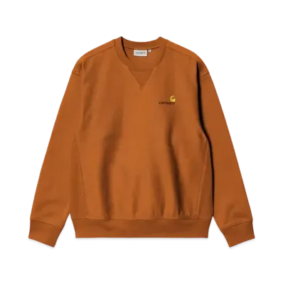 Carhartt WIP American Script Sweat "Sienna"