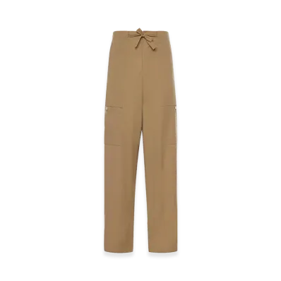 Jil Sander Cotton Poplin Cargo Pants "Beige"
