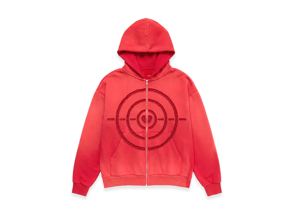 Travis Scott Cactus Jack x Nike Bullseye Zip Hoodie "Red"