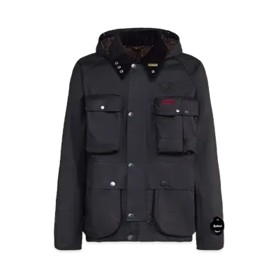 Barbour C.P. Company Creel Wax Jacket "Black"