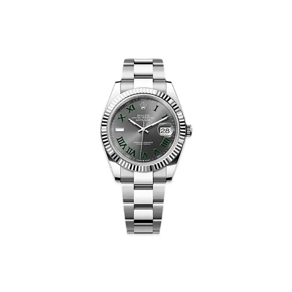 ROLEX Datejust 41 Oystersteel & White Gold "Grey"