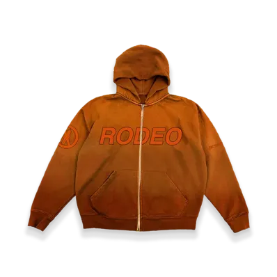 Travis Scott Cactus Jack x RODEO 10 Years Zip Up Hoodie "Yellow"