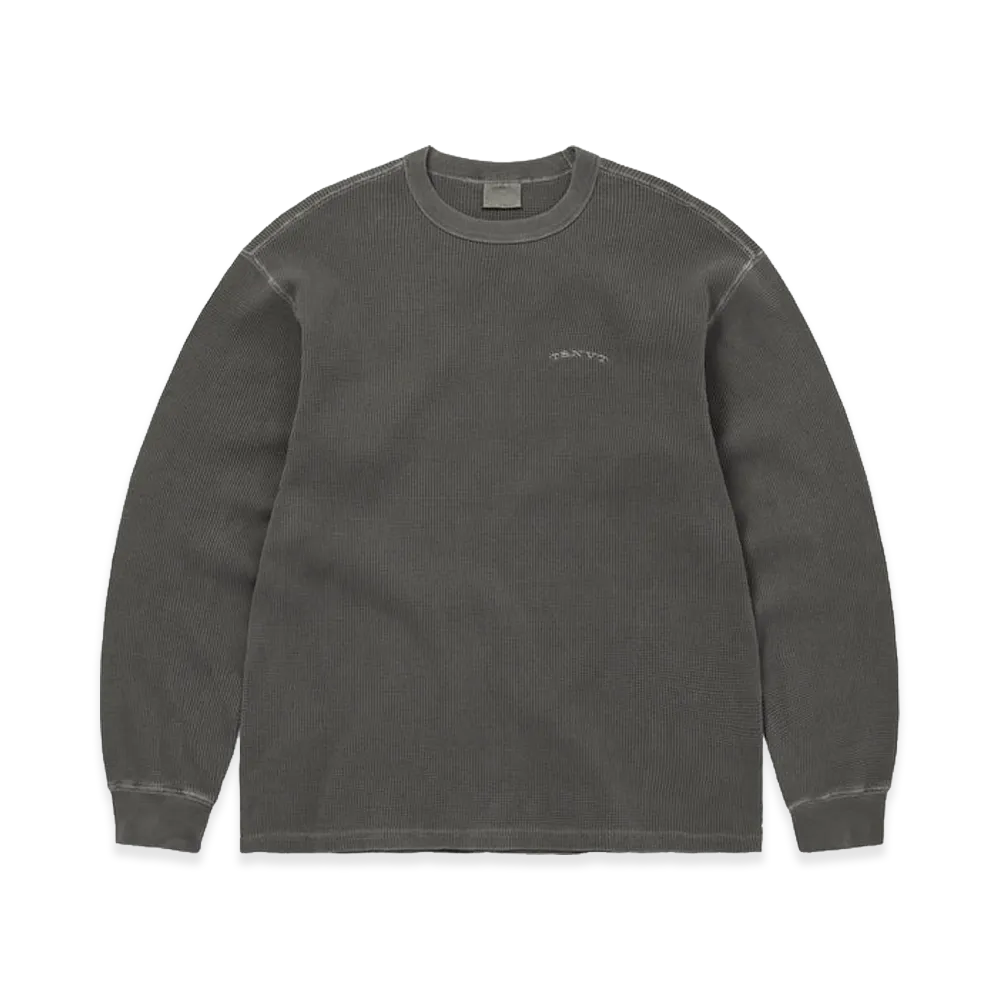 thisisneverthat Waffle L/S Tee "Charcoal"