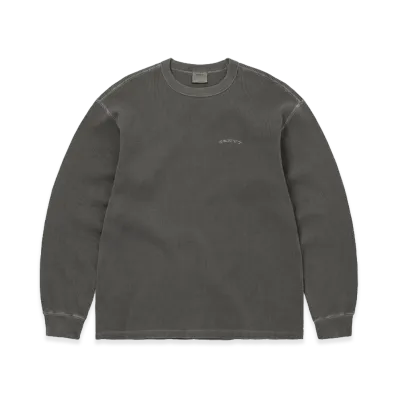 thisisneverthat Waffle L/S Tee "Charcoal"