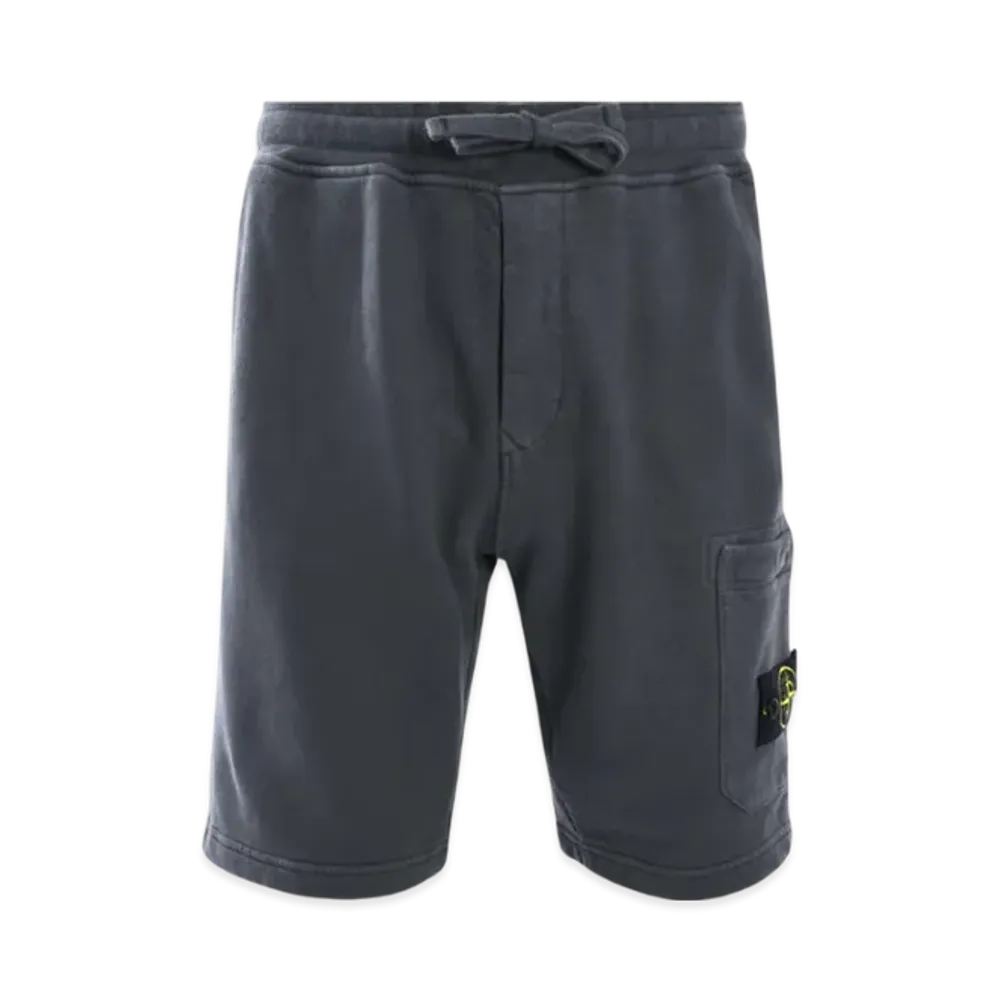 Stone Island 62520 Wappen Patch Bermuda Track Pants - 23FW "Lead Grey"