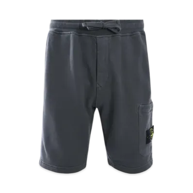 Stone Island 62520 Wappen Patch Bermuda Track Pants - 23FW "Lead Grey"