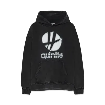 AUI NITE Sports metal logo hoodie "BLACK"