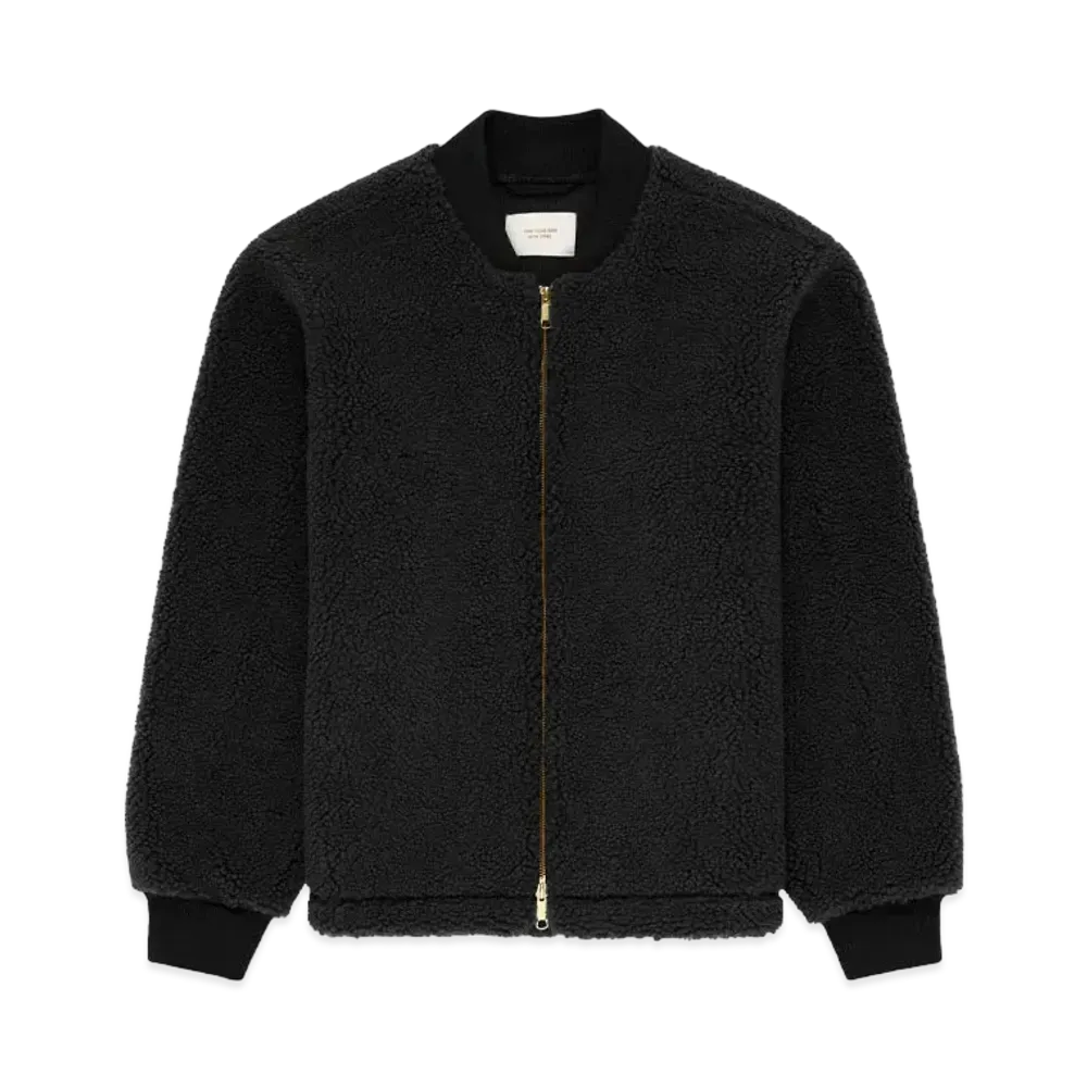 Aime Leon Dore Fleece Bomber Jacket "Dark Grey"