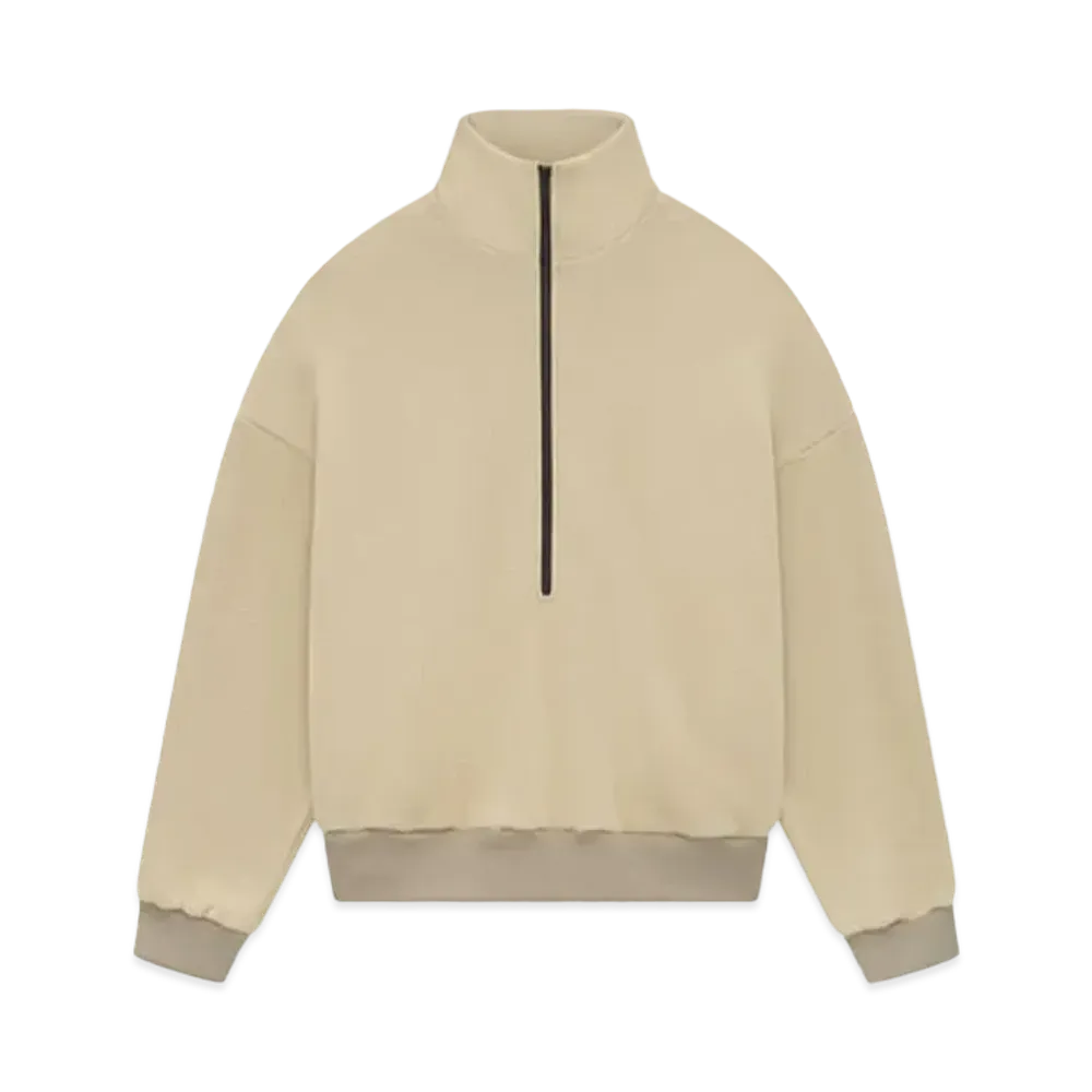 FEAR OF GOD Fleece Half Zip Mockneck "Dune"