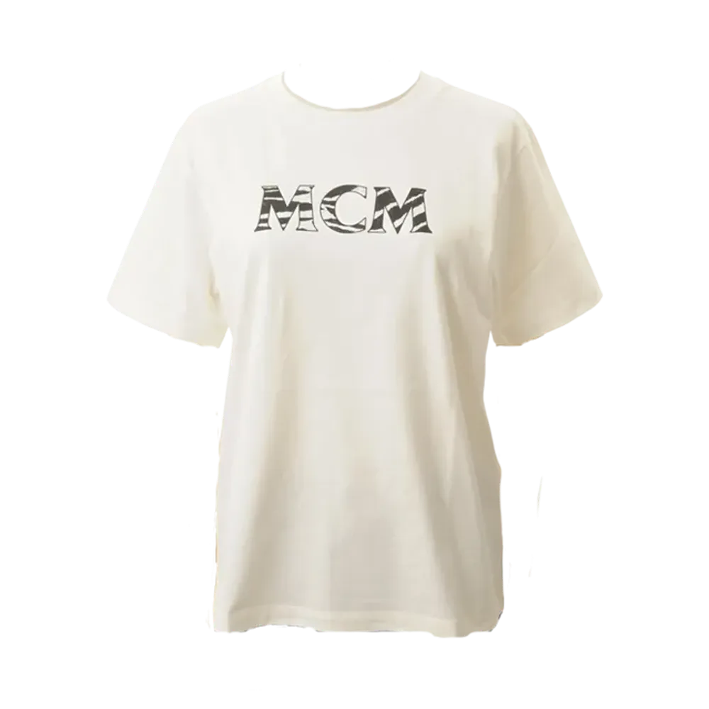 MCM Short Sleeve Logo T-shirt "Egret White"