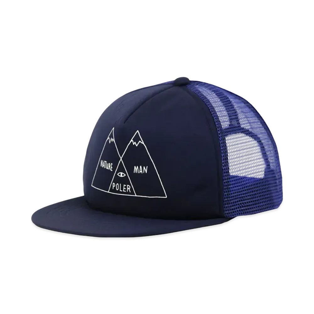 POLeR Ven Digram Trucker Cap "Navy"