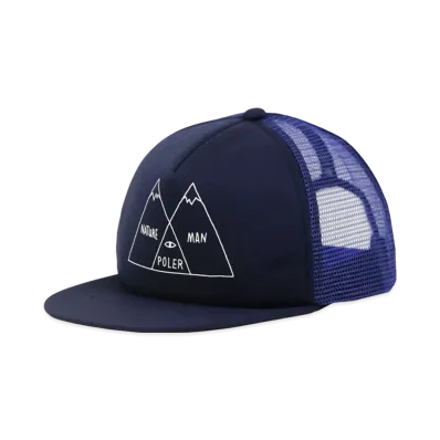 POLeR Ven Digram Trucker Cap "Navy"