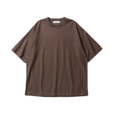 TIGHTBOOTH Honeycomb Border T-Shirt "Brown"