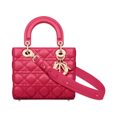 Dior Small Lady Dior My ABCDior Bag Cannage Lambskin "Passion Pink"