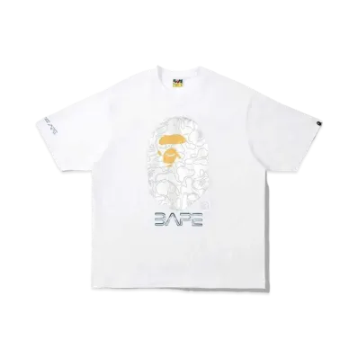 A BATHING APE X HAJIME SORAYAMA APE HEAD TEE "White"