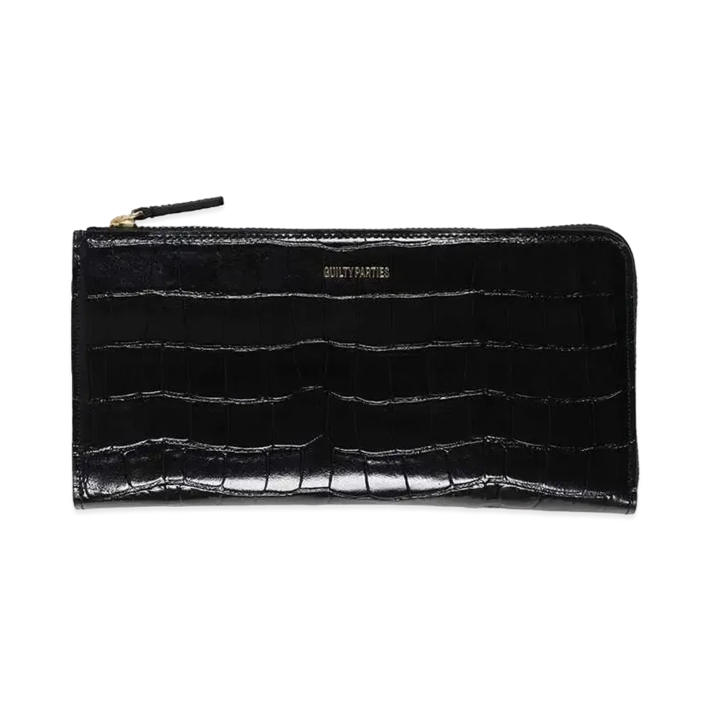 WACKO MARIA Speak Easy / Round Zip Long Wallet "Crocodile"
