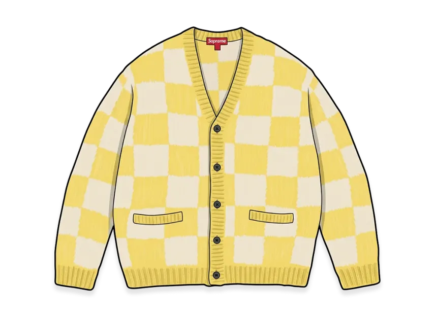 Supreme Checkerboard Cardigan Supreme Checkerboard Cardigan